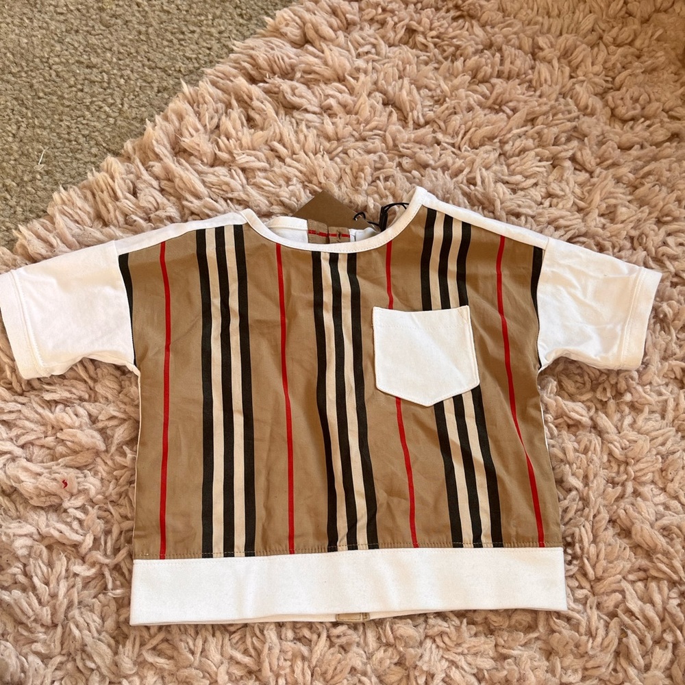 Burberry stripe cotton jersey T Shirt